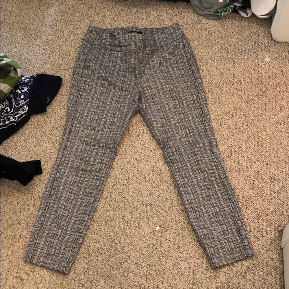 new york and company black and white dress pants